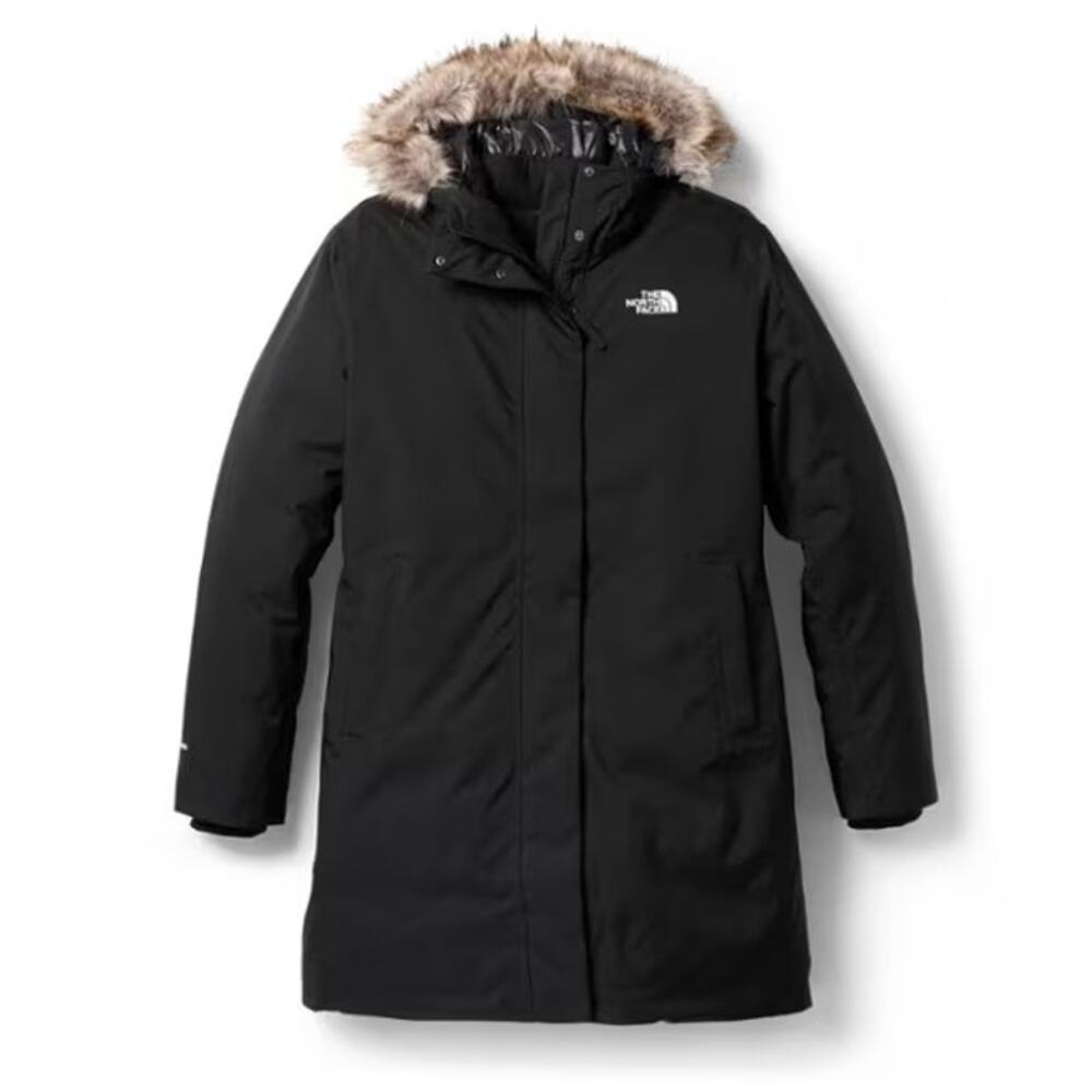 The North Face Womens Arctic Parka Waterproof Down Insulation Hood Winter Coat M - Picture 2 of 9
